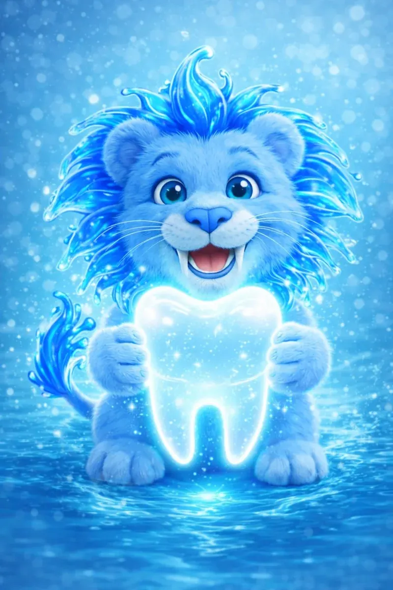 SaberTooth holding glowing tooth